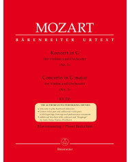 Konzert In G Für Violine Und Orchester ‘Nr. 3’ MOZART WOLFGANG AMADEUS