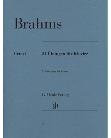 51 Exercises For Piano BRAHMS JOHANNES