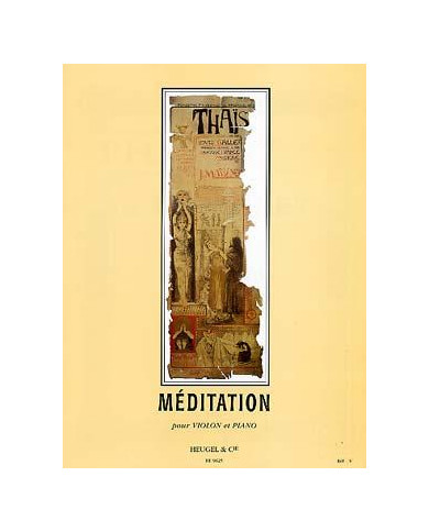 Thais Meditation Violon Et Piano MASSENET JULES