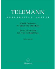 12 Fantasien Für Querflöte Ohne Bass TELEMANN GEORG PHILIPP