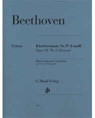 Piano Sonata 17 D Minor Op. 31, 2 (Tempest) BEETHOVEN LUDWIG VAN