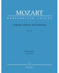 Vesperae Solennes De Confessore MOZART WOLFGANG AMADEUS