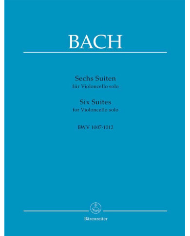 6 Suiten Für Violoncello Solo BACH JOHANN SEBASTIAN