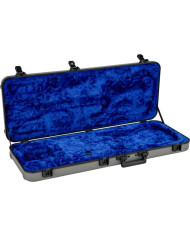 Fender - Étui moulé deluxe pour Stratocaster®/Telecaster®, argenté/bleu