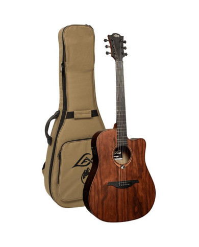 Lag - Guitare Electro Acoustique Dreadnought Pan-Coupé Électro