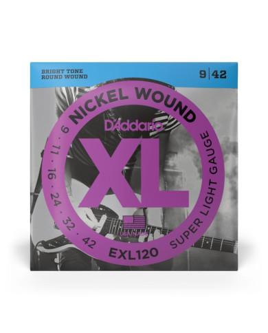 D'ADDARIO EXL120 - SUPER LIGHT