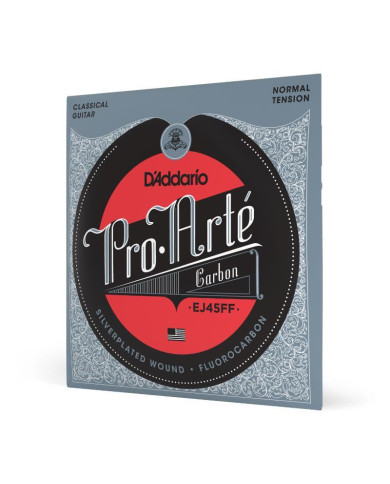 D'Addario - EJ45FF Pro Arte Dynacore Basses Corde de guitare classique Tensions normale Carbone