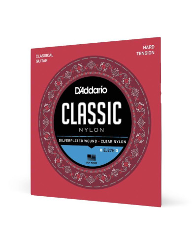 D'Addario Cordes d'étude pour guitare classique D'Addario EJ27H, Hard