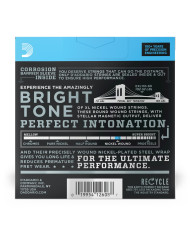 D'Addario Cordes nickel pour guitare électrique D'Addario EXL110-3D, Regular Light, 10-46, 3 Jeux
