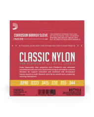 Cordes d'étude pour guitare classique 3/4 D'Addario EJ27N en nylon, tension normale