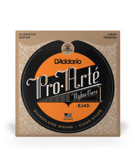 D'Addario Cordes en nylon pour guitare classique D'Addario Pro-Arte EJ43, Light