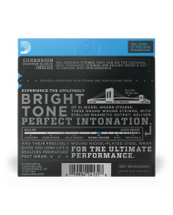 D'Addario Cordes en nickel pour guitare électrique D'Addario EXL130, Extra Super Light, 8-38