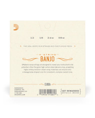 D'Addario - EJ63I Cordes pour Banjo Light Tenor Irish 12-36