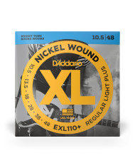 D'Addario Cordes en nickel pour guitare électrique D'Addario EXL110+, Regular Light Plus, 10.5-48