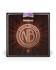 Cordes pour guitare acoustique D'Addario NB1152 nickel bronze, Custom Light, 11-52