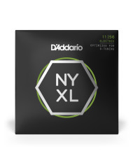 Cordes pour guitare électrique D'Addario NYXL1156 filet nickel, aiguës Medium / graves Extra-Heavy, 11-56
