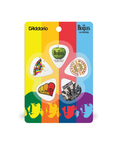 D'Addario Médiators Beatles par D'Addario, Albums, pack de 10, Medium