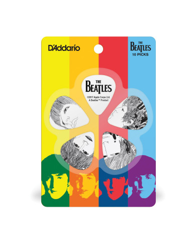 D'Addario Médiators Beatles par D'Addario, Revolver, pack de 10, Medium