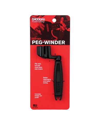 D'Addario Tourne-mécaniques ergonomique pour guitare par D'Addario
