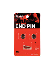 D'Addario Attaches de sangle en laiton D'Addario, coloris chromé (la paire)