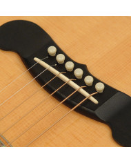 D'Addario Jeu de vis de chevalet avec vis de fin fabriquées en moulage par injection D'Addario, jeu de 7, coloris ivoire