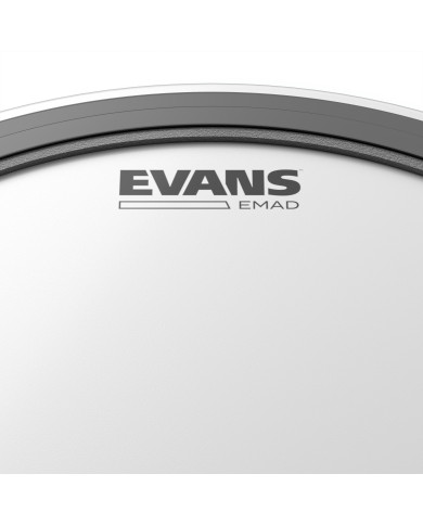 EVANS Peau de grosse caisse blanche EVANS EMAD sablée, 22 pouces