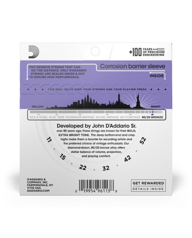 D'ADDARIO EJ26 - CUSTOM LIGHT 11-52