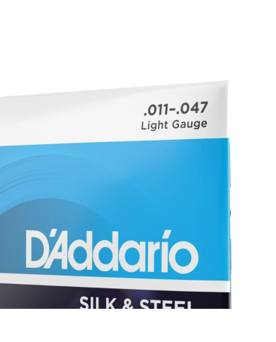 D'Addario - Cordes EJ40 Silk & Steel Folk Guitar, 11-47