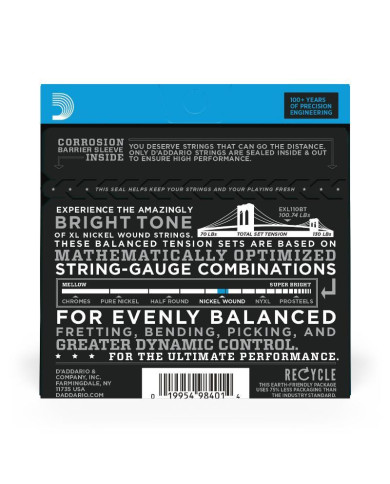 D'ADDARIO EXL110BT - REGULAR LIGHT 10-46