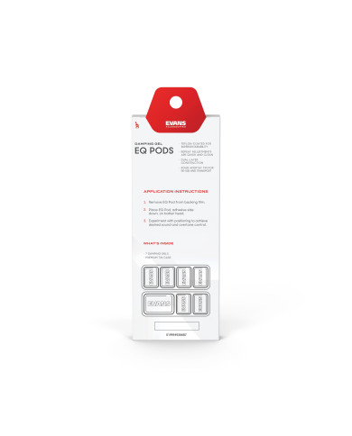 Atténuateurs d'harmoniques en gel pour batterie EVANS EQ Pods