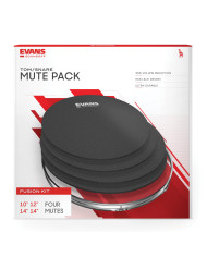 EVANS - Pack de sourdines SoundOff, Fusion (10", 12", 14", 14")