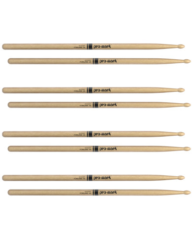 ProMark - Baguettes Classic Forward 5A Hickory, Olive Ovale, lot de 4 paires