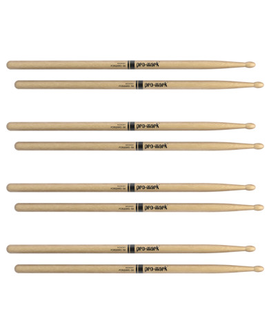 ProMark - Baguettes Classic Forward 5B Hickory, Olive Ovale, lot de 4 paires