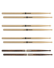ProMark - Baguettes avec olive Acorn en hickory Rebound 5B FireGrain, lot de 4 paires