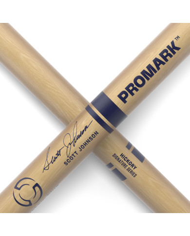 ProMark - Baguettes Scott Johnson par ProMark en Hickory DC17, olive en bois