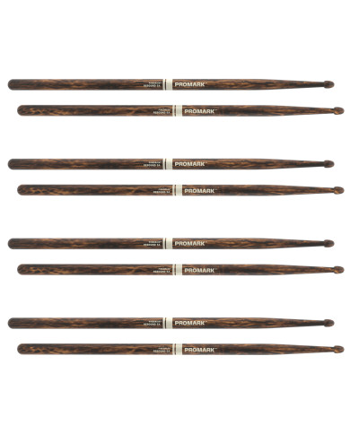 ProMark - Baguettes Rebound 5A FireGrain Hickory, Olive Acorn, lot de 4 paires