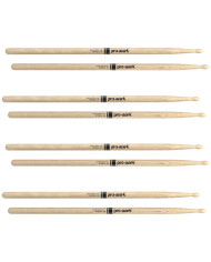 ProMark - Baguettes Classic Attack 5A Chêne Shira Kashi, Olive Ovale, lot de 4 paires