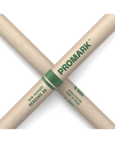 ProMark - Baguettes en hickory avec olive gland ProMark Rebound 5B Raw