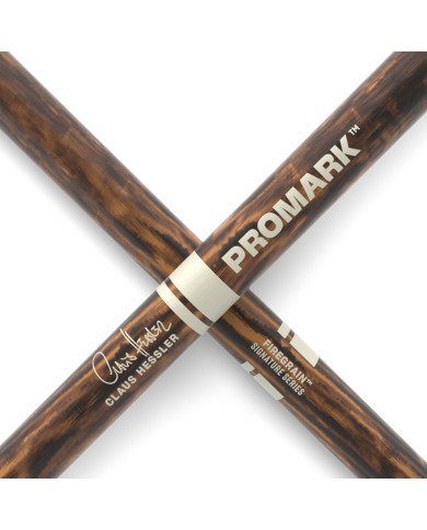 ProMark - Baguettes en hickory signature Claus Hessler FireGrain ActiveGrip Clear
