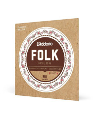 D'Addario - Cordes Nylon Folk EJ32C, extrémité à boule