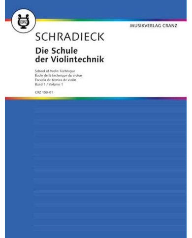 School Of Violin Technique Band 1 SCHRADIECK HENRY