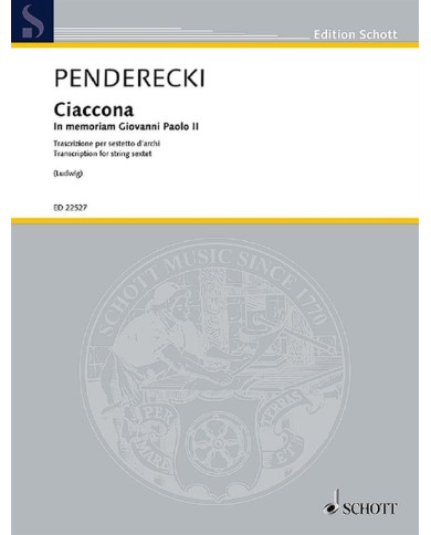 Ciaccona – In Memoriam Giovanni Paolo II PENDERECKI KRZYSZTOF
