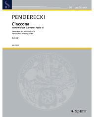 Ciaccona – In Memoriam Giovanni Paolo II PENDERECKI KRZYSZTOF