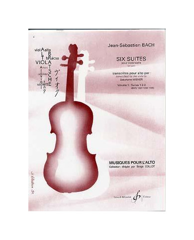 6 Suites Pour Alto – Suites 1.2.3. – Vol.1 BACH JOHANN SEBASTIAN