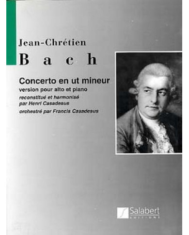 Concerto En Ut Mineur Alto/Piano Reduction BACH JOHANN CH.