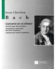 Concerto En Ut Mineur Alto/Piano Reduction BACH JOHANN CH.