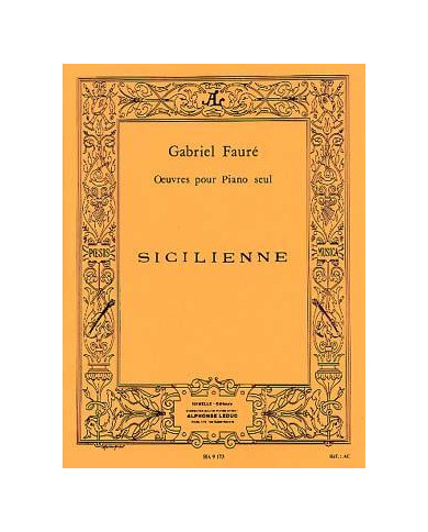 Sicilienne Op. 78 FAURE GABRIEL