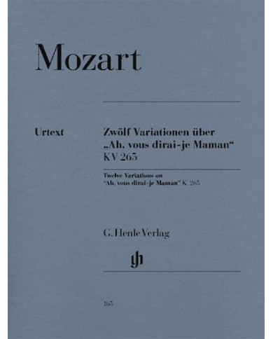 12 Variations On ‘Ah, Vous Dirai-Je Maman’ K. 265 (300E) MOZART WOLFGANG AMADEUS