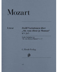 12 Variations On ‘Ah, Vous Dirai-Je Maman’ K. 265 (300E) MOZART WOLFGANG AMADEUS