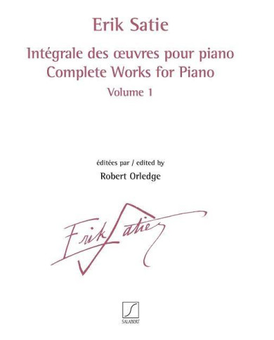 Intégrale Des Oeuvres Pour Piano Vol.1 SATIE ERIK